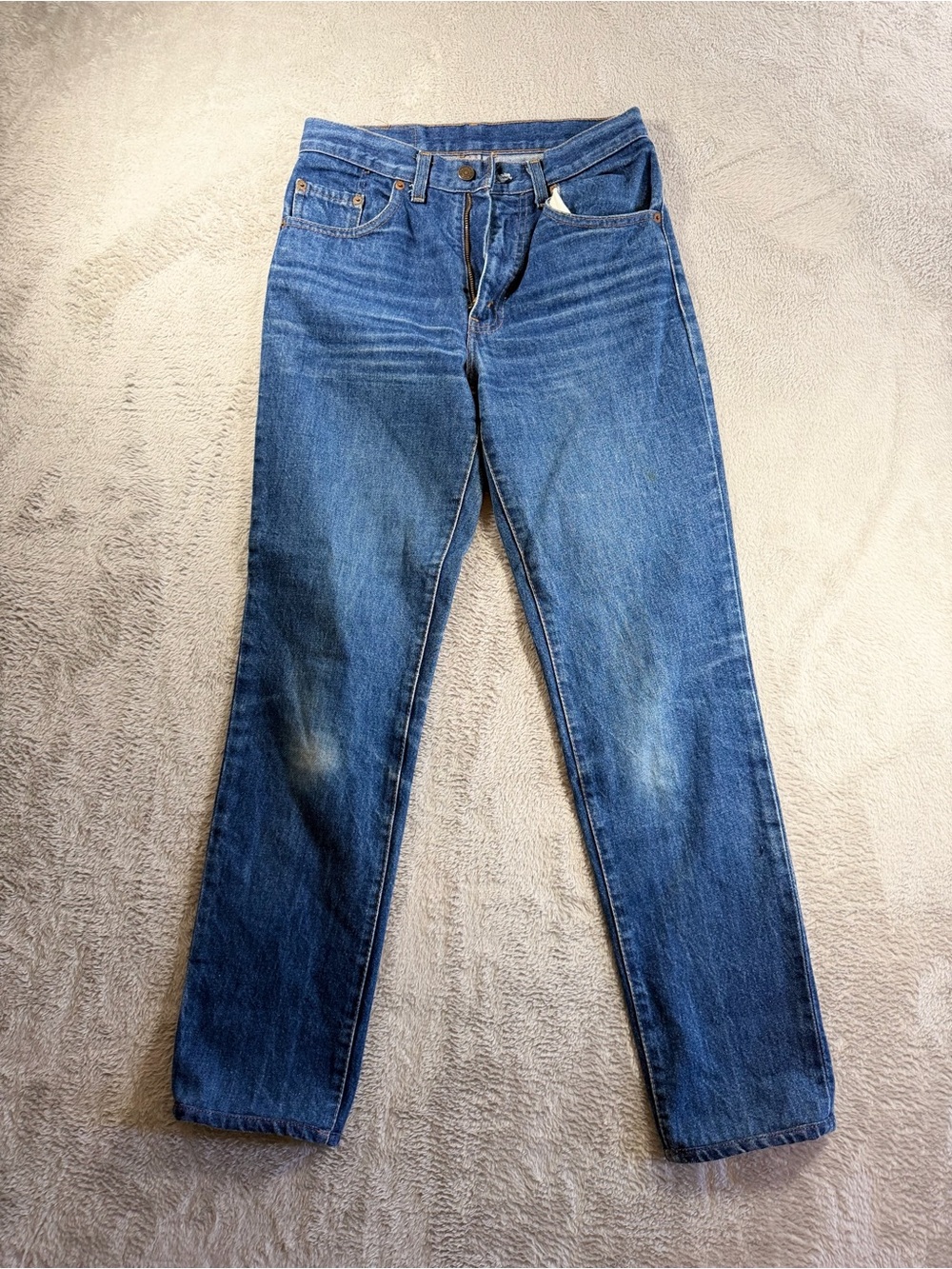 Vtg 70s/80s Levi's 504-0217 Made in France Jeans Talon 42 Zip | 26" Waist